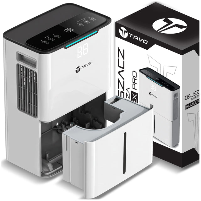 Osuszacz Powietrza 30L/24H Timer + WiFi+ Higrostat Pochłaniacz Wilgoci App 400 w biały