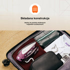 Żelazko turystyczne magio 1100W, parowe,składane,120-240V, ceramiczne, mini do prasowania w podróży, blokada kapania