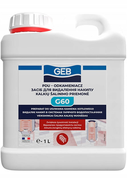 Preparat do usuwania kamienia kotłowego GEB PDU G60 płyn