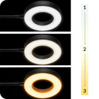 Lampka z klipsem do czytania książek na biurko USB LED nocna elastyczna oświetlenie punktowe, nauka, praca, czarna 46 cm