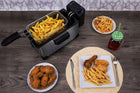 Frytkownica tradycyjna Esperanza frytkownica duża 3l 2000 w srebrny/szary