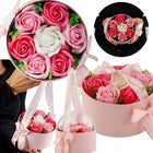 FLOWERBOX KWIATY MYDLANE BUKIET KWIATÓW W PUDEŁKU DLA NAUCZYCIELKI RÓŻE mydełka ozdobne, prezent okolicznościowy