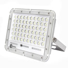 Halogen Solarny Lampa LED Czujnik 100W+ Pilot Kabel 5m naświetlacz ogrodowy, reflektor zewnętrzny 1000 lm, zimne białe