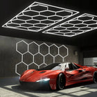 Lampa LED hexagon 14szt Panel Oświetlenie Warsztat Garaż Dom 515x 297 6500K plafon sufitowy, zimna biel, zintegrowane