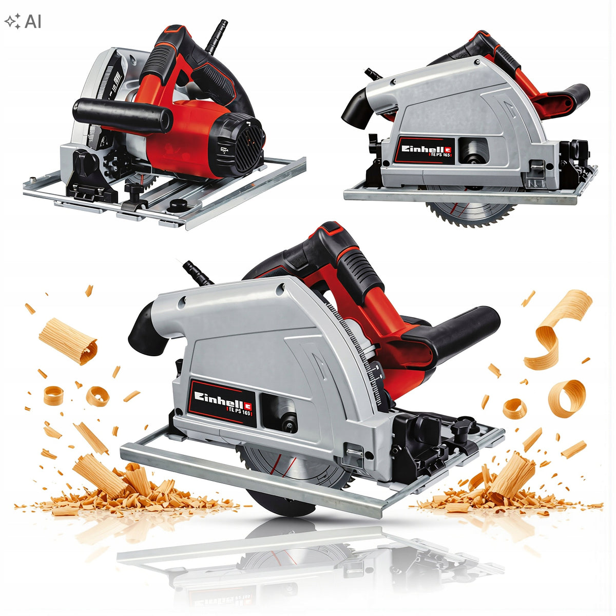 4331300 TE-PS 165 PILARKO-ZAGŁĘBIARKA EINHELL 1200W ręczna piła tarczowa do cięcia drewna, tarcza 165 mm, głębokość 56