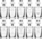 KARAFKA DO WHISKY Z GRAWEREM URODZINY 18-99 PREZENT DLA NIEGO szklany dekanter 700 ml, na alkohol, w skrzynce