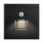 Oprawa Schodowa LED Czarna 230V Aluminiowa Czujnik Ruchu i Zmierzchu 4500K lampka orientacyjna do korytarza i klatki