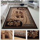 Nowoczesny Dywan BCF Shiraz 200x300 2x3 Szare Brązowy Bordo do Pokoju polipropylenowy prostokątny wzór kwiatowy salon