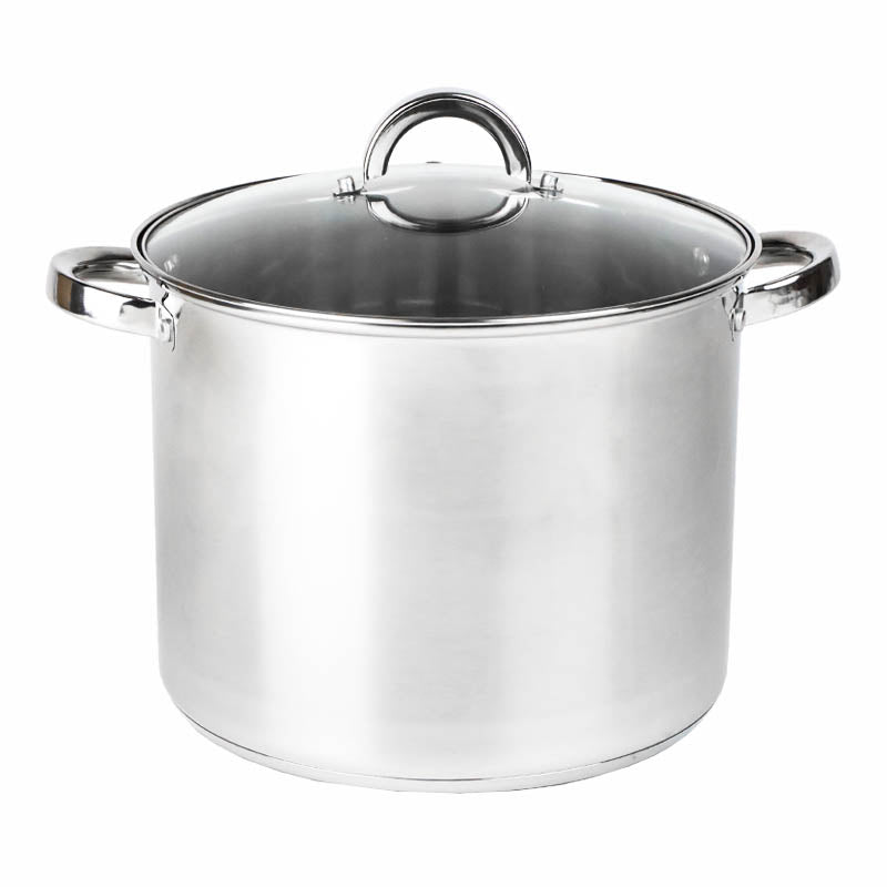 Garnek nierdzewny 18l ze stali nierdzewnej duży indukcja tradycyjny 32 CM do zup i przetworów, z pokrywką, do zmywarki