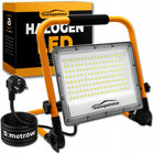 Halogen LED Naświetlacz Przenośny Lampa 130W 13000LM 4000K Oświetlenie IP65 reflektor warsztatowy budowlany ciepła biel