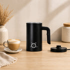 Spieniacz do mleka kawy podgrzewacz elektryczny 4 tryby 500W 625ml 4W1 dzbankowy do cappuccino latte czarny