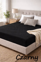 Prześcieradło frotte 180x200 z gumką +30 CM na boki grube solidne ochrona materaca, tekstylia sypialniane