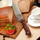 NÓŻ JAPOŃSKI SANTOKU Solidny Ostry PROFESJONALNY Starke Pro Silva 18 cm do krojenia mięsa, warzyw i ryb, stalowe