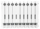 GRZEJNIK ALUMINIOWY KALORYFER ŻEBERKOWY 10 ŻEBEREK H-500 BIAŁY MOCNY 152,6W 800 mm 578 mm grzewcza
