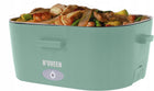 Lunch Box N'oveen LB725 Nature metalowy pojemnik na jedzenie 1100 ml, zielona śniadaniówka