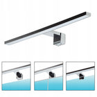 Lampka Łazienkowa Na Szafkę Lampa Nad Lustro LED Chrom Kinkiet 3w1 oprawa nadumywalkowa 30 cm do makijażu równomierne