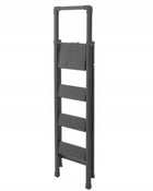 Drabina domowa biurowa 4 stopnie slim LOFTczarna drabest stal 150 kg