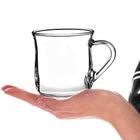6szt SZKLANKI Z UCHEM 320ml SZKLANY KUBEK DO KAWY HERBATY ZESTAW SZKLANEK napoje mrożone, ice coffee, cold brew