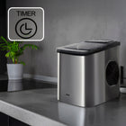 Kostkarka do lodu eberg domowa inox 12kg 160W ekspresowy lód kostki w 6min 160 w srebrny/szary