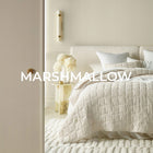 ROOM99 Narzuta na łóżko 200x220 beżowa nowoczesna kapa pikowana Marshmallow przykrycie do sypialni z poliestru