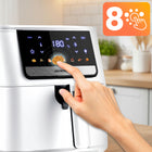 Frytkownica beztłuszczowa AIR fryer biały frytownica 6,5l berdsen 1700W