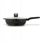 PATELNIA WOK Indukcja POKRYWKA DUŻA Głęboka Solidna Starke Pro Yasai 32 cm do smażenia stir-fry i potraw azjatyckich