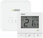 Engo regulator temperatury, programowany, bezprzewodowy, biały termostat pokojowy do sterowania ogrzewaniem