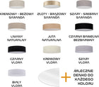 Plafon livo juta boho Ø 40 2 x E27 + denko różne wzory rozmiary Panel LED lampa sufitowa do salonu, sypialni i pokoju