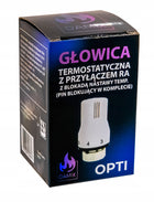 GŁOWICA TERMOSTATYCZNA RA CLICK TERMOSTAT GRZEJNIKA POKRĘTŁO REGULATOR biały