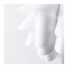 Lampa sufitowa ikea knappa wisząca biała żyrandol kwiat E27 do pokoju abażur dekoracyjny z tworzywa, klosz 45 cm, 1