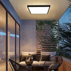 Panel LED natynkowy 60W 6300lm 60x60cm Plafon Lampa kwadratowa czarna oprawa sufitowa z wbudowanym źródłem światła