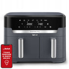 Frytkownica beztłuszczowa tefal EY942B XXL 11l 2700W dwukomorowa Air Fryer szary