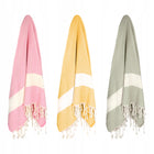 Plażowy Ręcznik Bawełniany Fouta Hamam 100x200 Pareo Jasny Szary Duży do sauny, kąpieli, okrycie po kąpieli