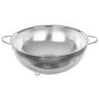 Durszlak cedzak kuchenny 28,5 cm do zlewu sitko do odcedzania metalowy sito stal nierdzewna srebrny ociekacz makaronu