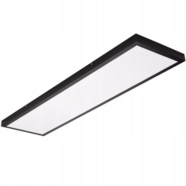 Panel Lampa LED Sufitowy swietlny natynkowy 60W NW plafon kwadratowy, oprawa do wnętrz, neutralna barwa światła, biało-czarna