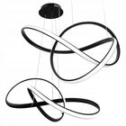 Lampa sufitowa LED wisząca żyrandol LED do salonu kuchni Nowoczesna 44W NW oprawa zwisająca czarna aluminiowa 100 cm
