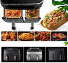200SZT WKŁADY PAPIEROWE DO AIR FRYER PHILIPS I FRYTKOWNIC DUAL BASKET papier do pieczenia 21 cm z 51 sztuk