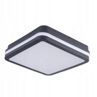 Beno 12-18W cct-l-seg plafoniera z czujnikiem ruchu (3 barwy światła) kwadratowa lampa sufitowa LED szara 22 cm
