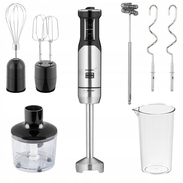 Blender ręczny X-1400-W turbo wielofunkcyjny malakser mikser 6w1 mocny