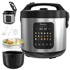 Multicooker parowar kombiwar garnek elektryczny frytownica 5l 5 l 860 w srebrny/szary