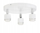 LAMPA WISZĄCA SUFITOWA PLAFON ŻYRANDOL RUCHOMY LOFT KUBEK 3xE27 BIAŁA LOFT oprawa metalowa do salonu i kuchni, 3 źródła
