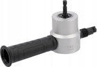 Adapter do cięcia blachy na wkrętarkę wiertarkę przystawka nożyce końcówka wycinak do metalu, grubość materiału do 1,8