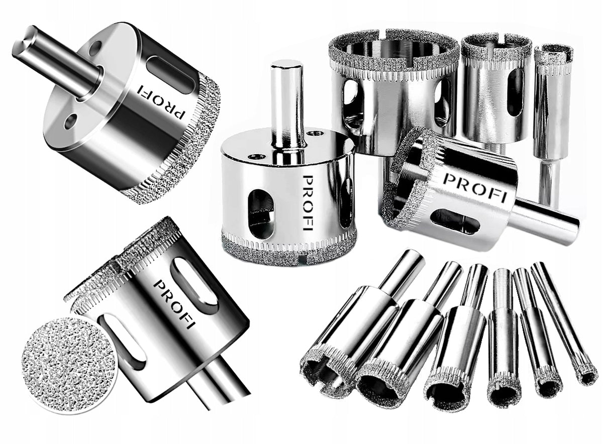 OTWORNICE DIAMENTOWE DO GRESU, PŁYTEK, GLAZURY, SZKŁA, PROFI wiertło koronowe 68 mm do ceramiki