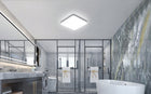 Lampa łazienkowa sufitowa plafon LED biały nowoczesny do salonu 6500K IP44 32W kwadratowa 25 cm, zintegrowane źródło