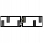 Lampa Sufitowa Oprawa Halogenowa wisząca LED 6x GU10 Ruchoma Kinkiet Czarna aluminiowa listwa oświetleniowa, wysokość