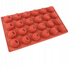 Forma silikonowa malina 3D 24 gniazd praliny monoporcje mini desery premium foremka cukiernicza do czekoladek, musów i