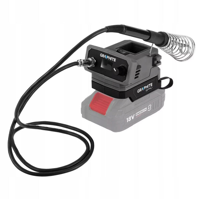 Stacja lutownicza energy 18V, bez akumulatora 58GE143 graphite do elektroniki, precyzyjne lutowanie, 480°C, 25 w