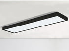 Panel LED Sufitowy Plafon 50W 5250 lm Natynkowy 120 x 30cm premium czarny oprawa oświetleniowa prostokątna, wymienny