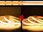 Taśma LED COB 24V mocna 18w/m 1800 lm/m neon linia double neutral 1m pasek świetlny do podświetlenia mebli, wnęk i
