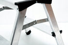 Drabest Drabina aluminiowa dwustronna 2x2 stopnie 125kg comfort podest schodki domowe do prac na wysokości, wysokość